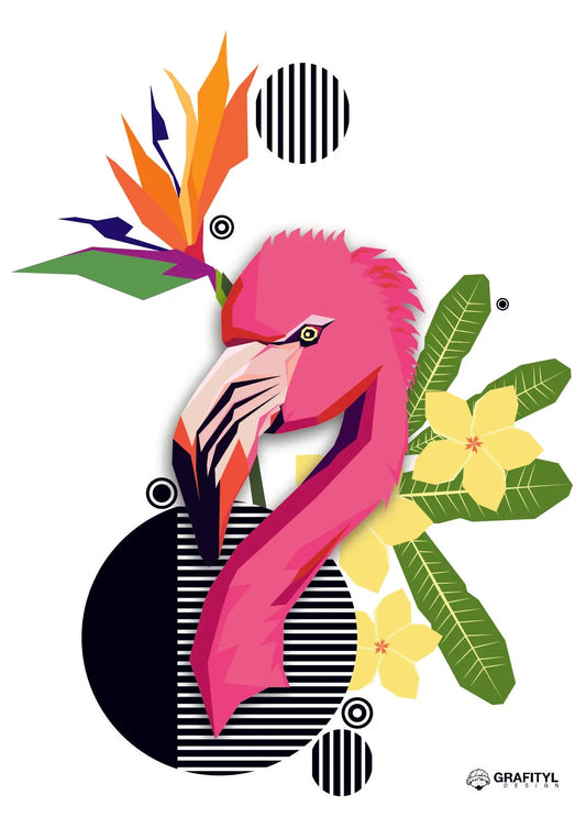 Flamingo Pink Grafityl-shop