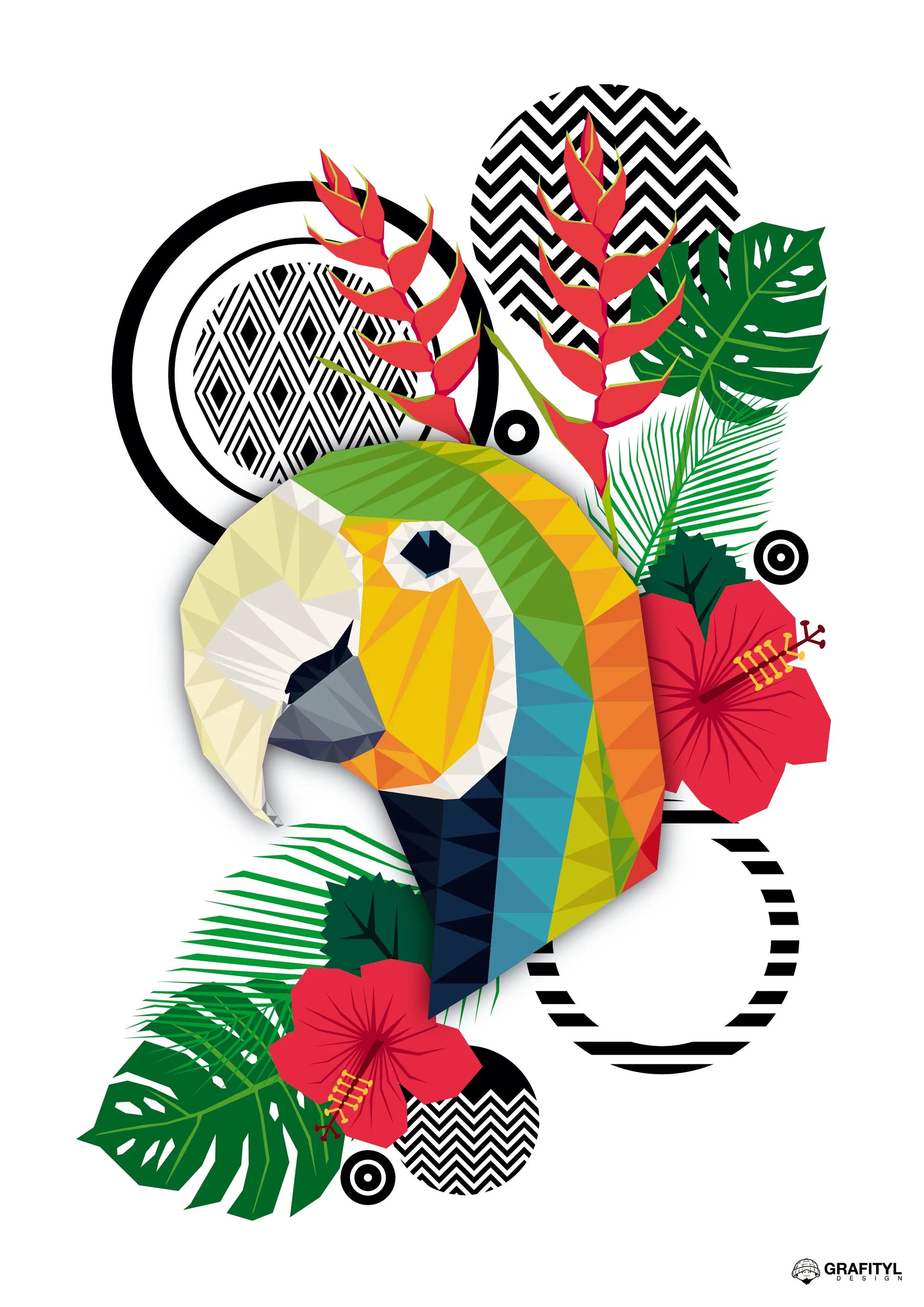 Parrot tropical Grafityl-shop